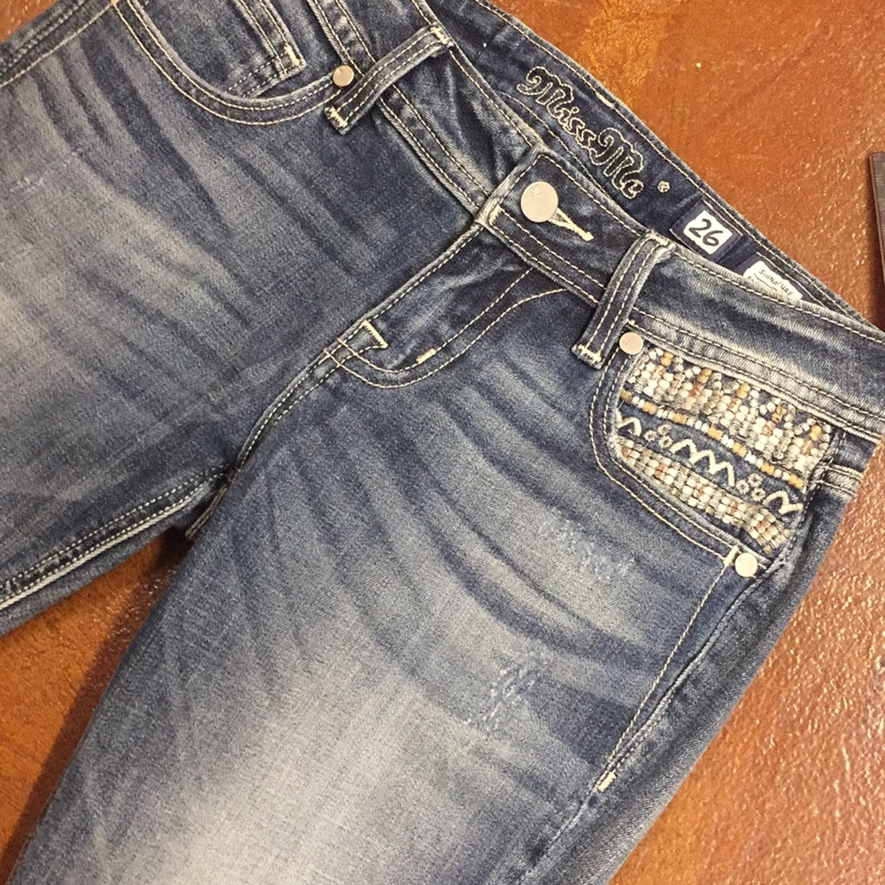 NEW Miss Me cuffed skinny - Picture 3 of 5